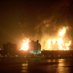 Image of an explosion at a refinery in Catano, Puerto Rico