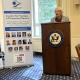 Representative Zoe Lofgren at podium in IMFA Congressional Briefing